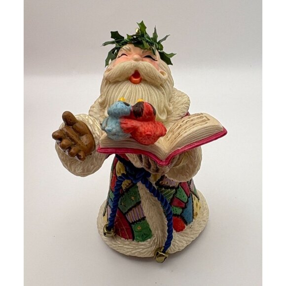 Hallmark Keepsake Toy Shop Serenade Christmas Tree Ornament Santa Claus Birds - Picture 2 of 11